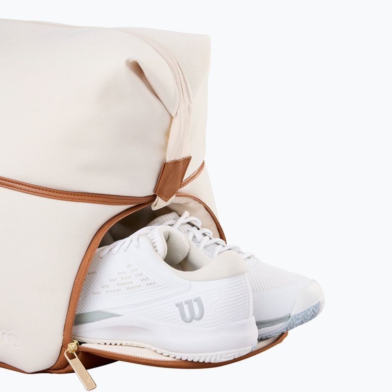 Чанта за тенис Wilson Roger Federer Lawn Practice Duffel 6Pk cream 2