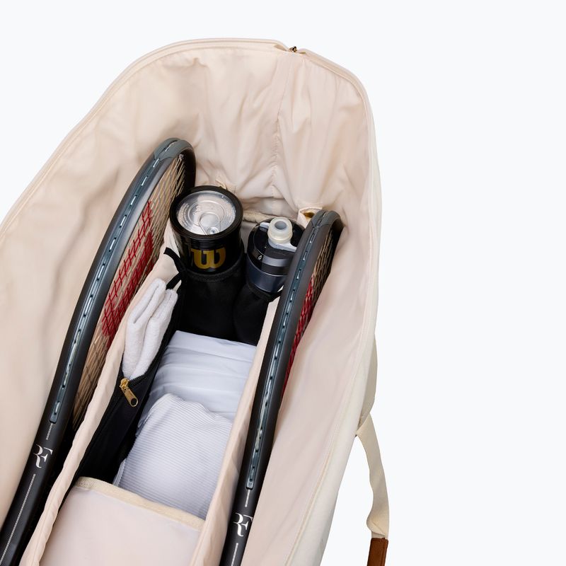 Чанта за тенис Wilson Roger Federer Lawn Practice Duffel 6Pk cream 3