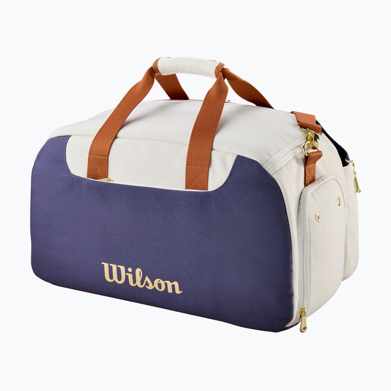 Чанта за тенис Wilson Heritage Small Duffel cream/clay/navy 2
