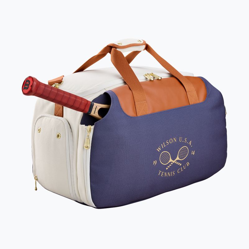Чанта за тенис Wilson Heritage Small Duffel cream/clay/navy 3