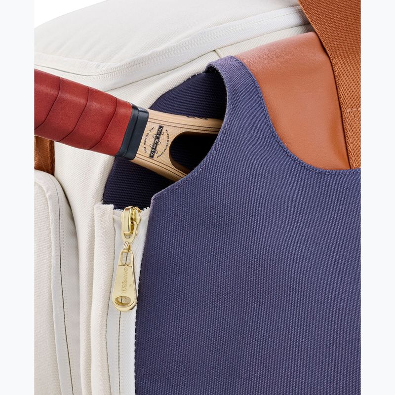 Чанта за тенис Wilson Heritage Small Duffel cream/clay/navy 6