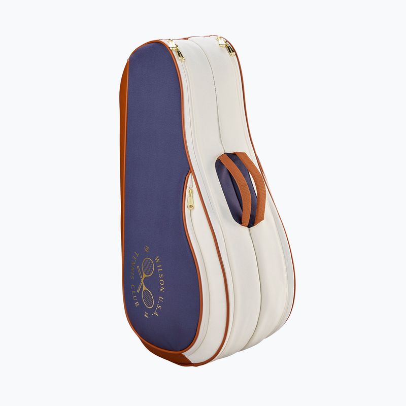 Чанта за тенис Wilson Heritage V2 6Pk cream/clay/navy 3