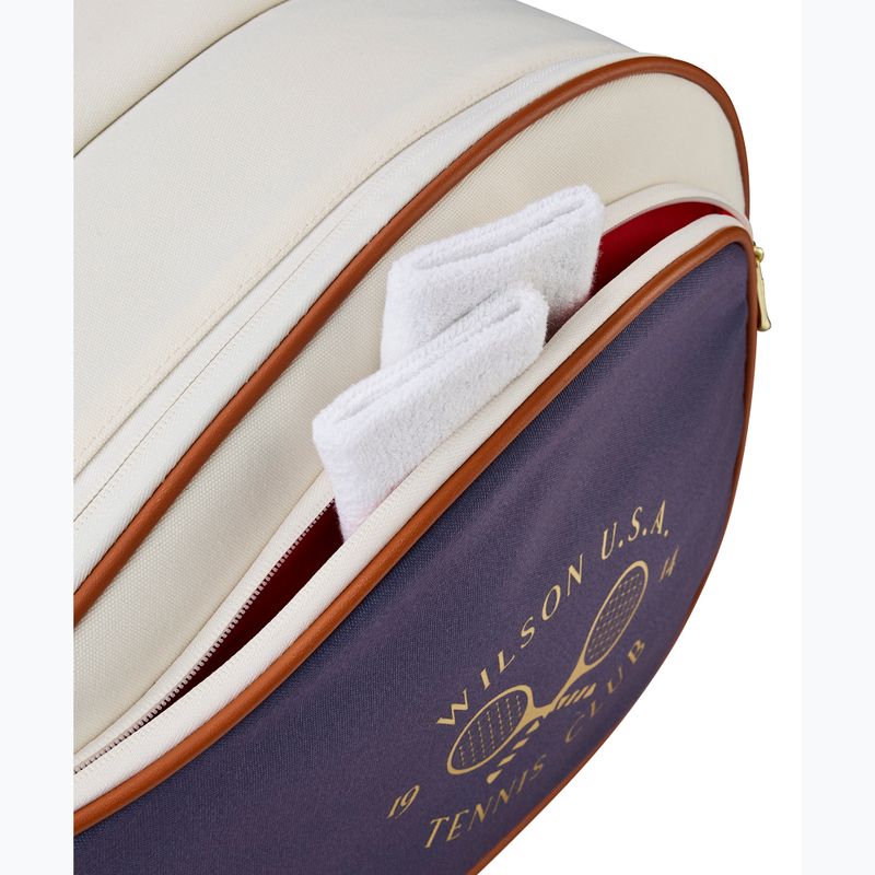 Чанта за тенис Wilson Heritage V2 6Pk cream/clay/navy 6