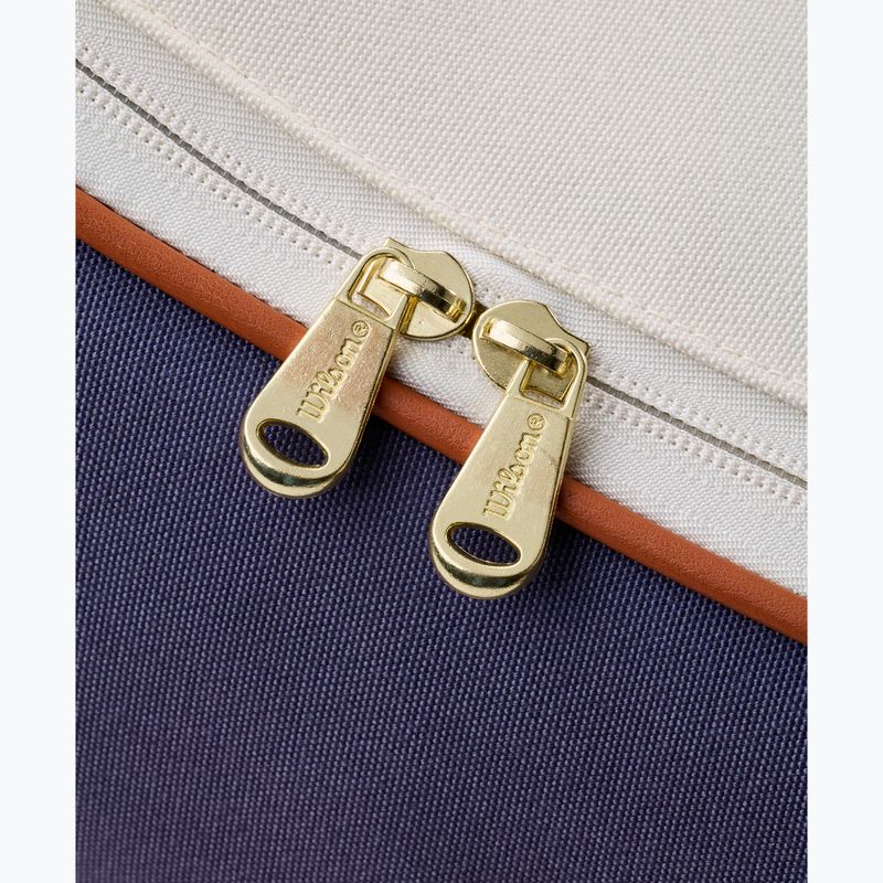 Чанта за тенис Wilson Heritage V2 6Pk cream/clay/navy 7
