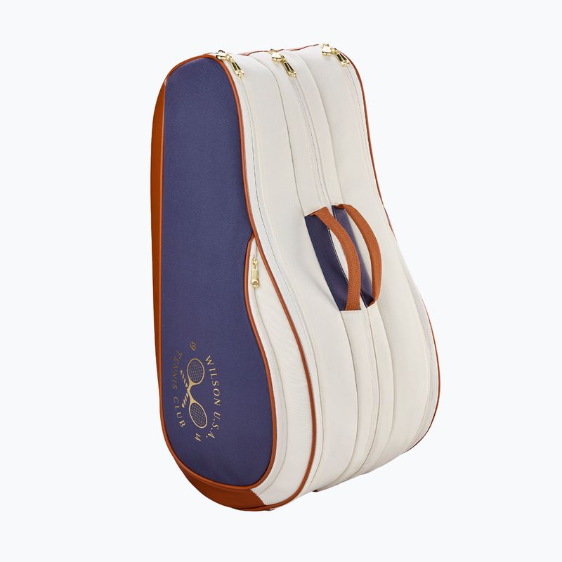 Чанта за тенис Wilson Heritage V2 12Pk cream/clay/navy 3