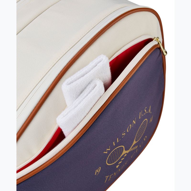 Чанта за тенис Wilson Heritage V2 12Pk cream/clay/navy 6