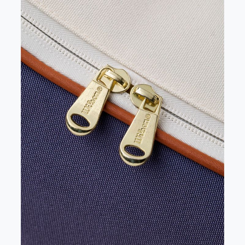 Чанта за тенис Wilson Heritage V2 12Pk cream/clay/navy 7
