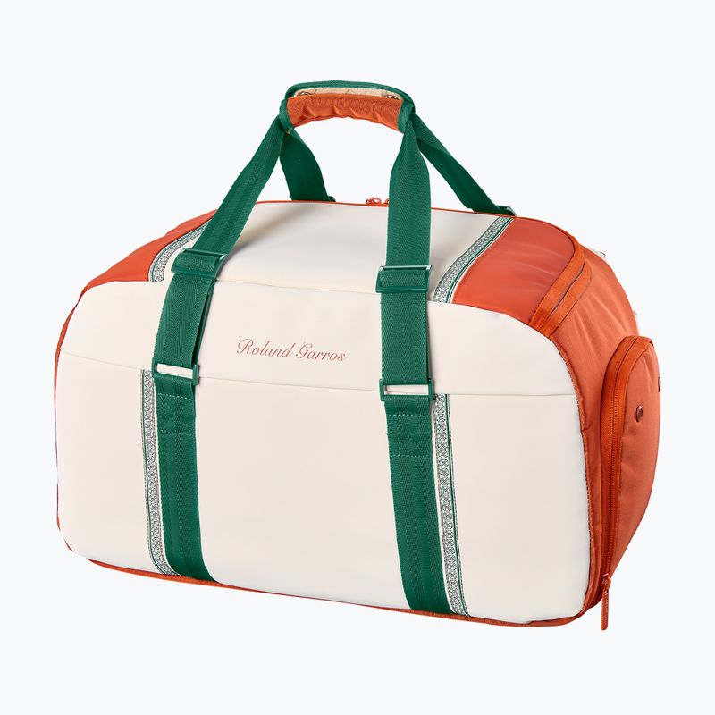 Чанта за тенис Wilson Roland Garros Small Duffel 2026 cream/clay/green 2