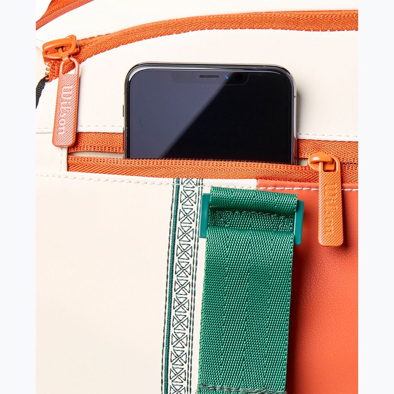 Чанта за тенис Wilson Roland Garros Small Duffel 2026 cream/clay/green 7