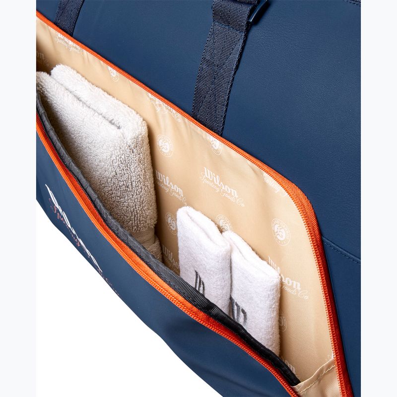 Чанта за тенис Wilson Roland Garros Session De Soiree Large Duffel 2026 navy/clay 7