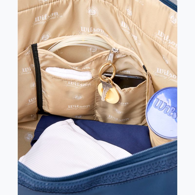 Чанта за тенис Wilson Roland Garros Session De Soiree Large Duffel 2026 navy/clay 8