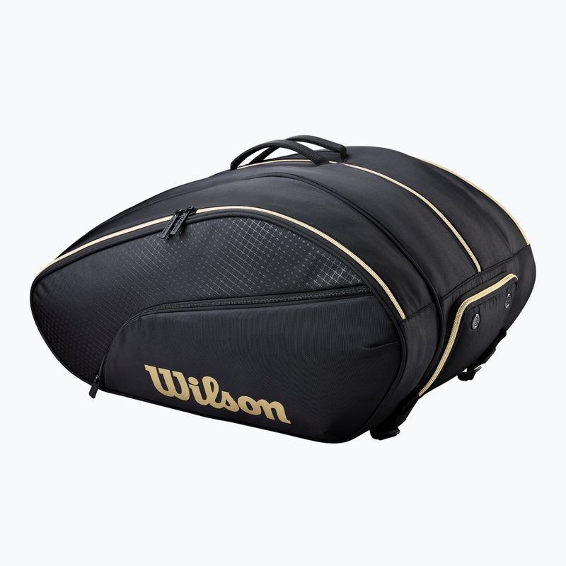 Чанта за падел Wilson Defy Padel black/gold 2