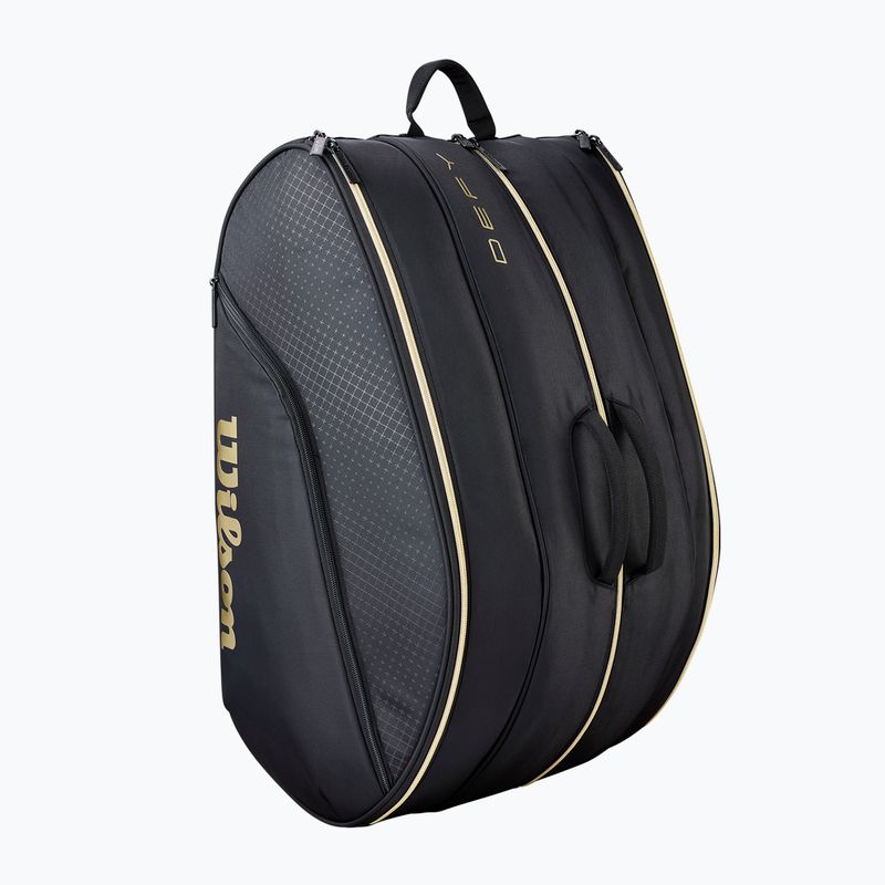Чанта за падел Wilson Defy Padel bag black/gold 3