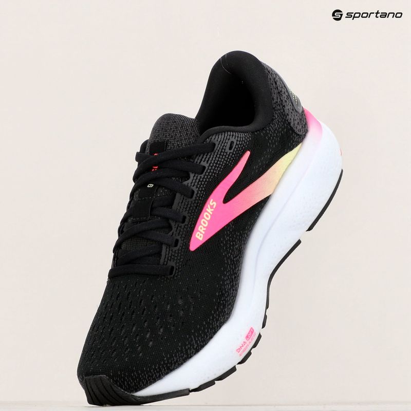 Дамски обувки за бягане Brooks Ghost 16 black/pink/yellow 9