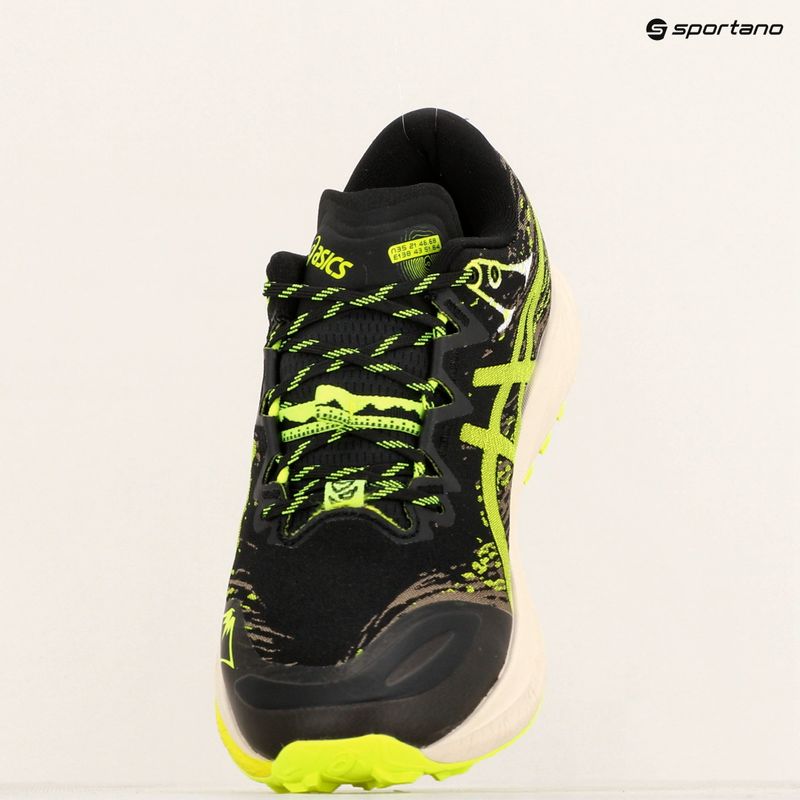 Мъжки обувки за бягане ASICS Fuji Lite 5 black/safety yellow 16