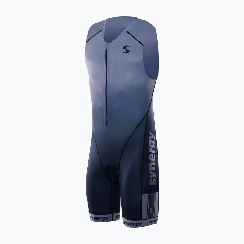 Мъжки гащеризон за триатлон Synergy Elite Sleeveless Trisuit smoke grey
