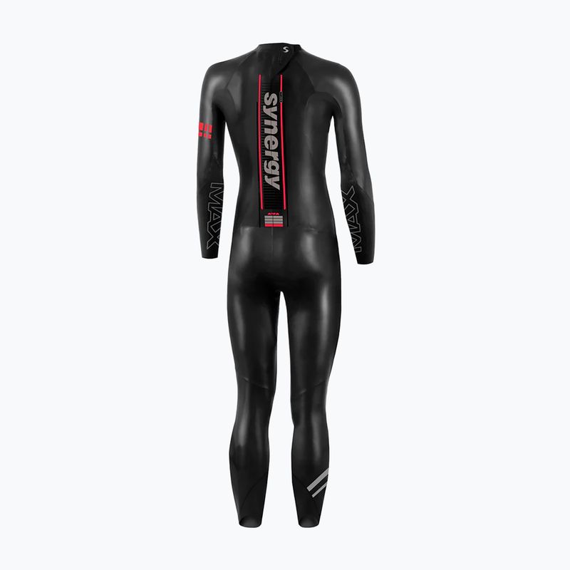 Дамски неопренов костюм за триатлон Synergy Adrenaline Full Sleeve 5 mm black/red 2
