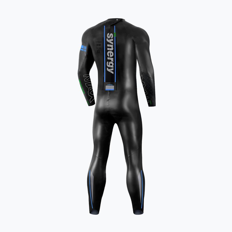 Мъжки неопренов костюм за триатлон Synergy Endorphin Full Sleeve 5/3 mm black/blue 2