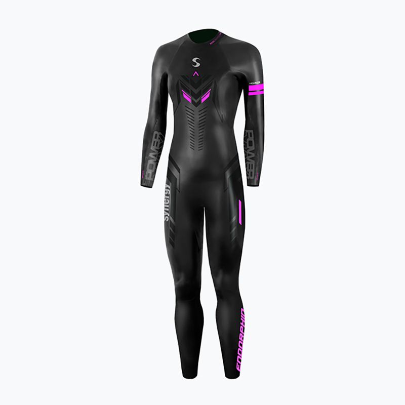 Дамски неопренов костюм за триатлон Synergy Endorphin Full Sleeve 5/3 mm black/pink
