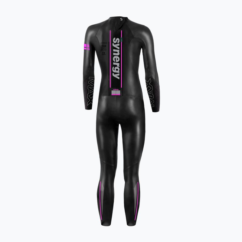 Дамски неопренов костюм за триатлон Synergy Endorphin Full Sleeve 5/3 mm black/pink 2