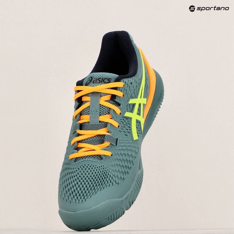 Мъжки обувки за гребане ASICS Gel-Resolution 9 celadon/safety yellow 15