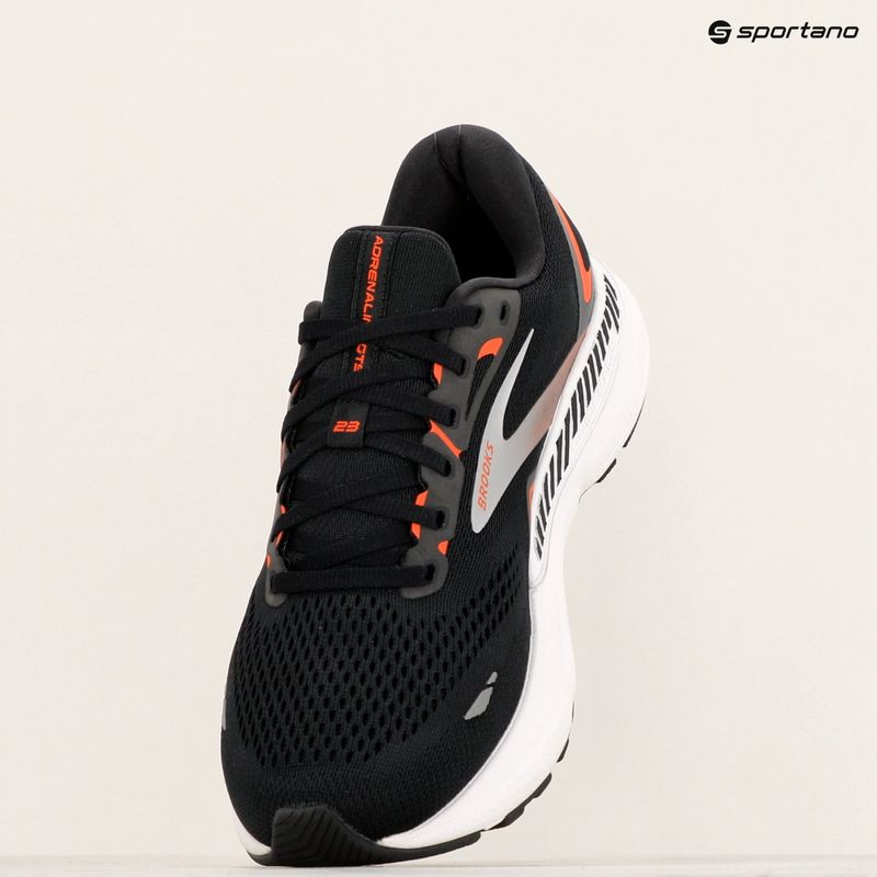 Мъжки обувки за бягане Brooks Adrenaline GTS 23 black/mandarin red/silver 9