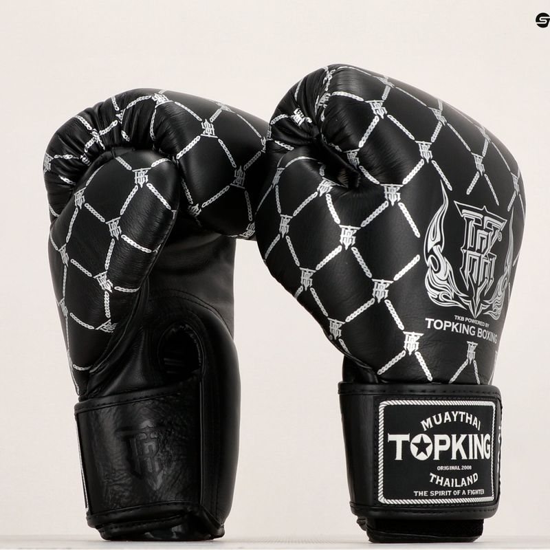 Боксови ръкавици Top King Boxing Chain black/silver 6