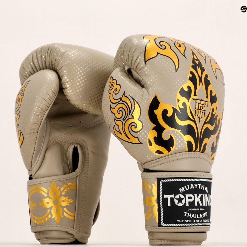 Боксови ръкавици Top King Kanok beige 6