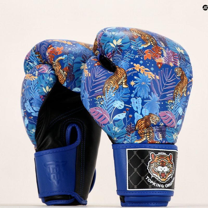 Боксови ръкавици Top King Wild Tiger black/blue 7
