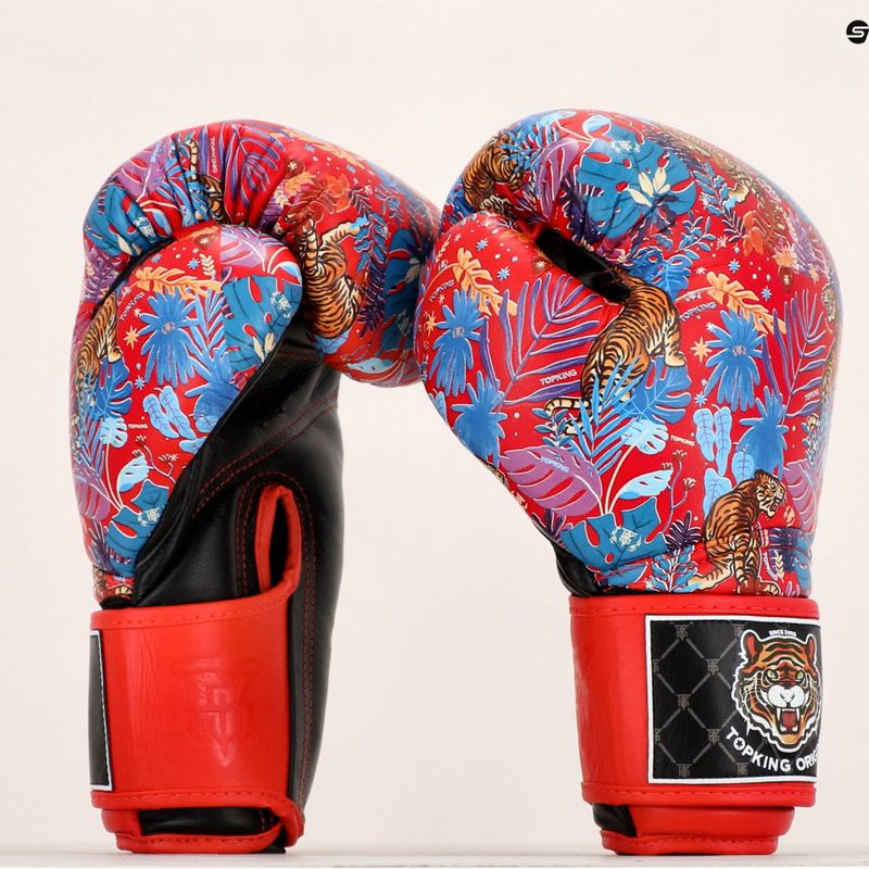 Боксови ръкавици Top King Boxing Wild Tiger black/red 7