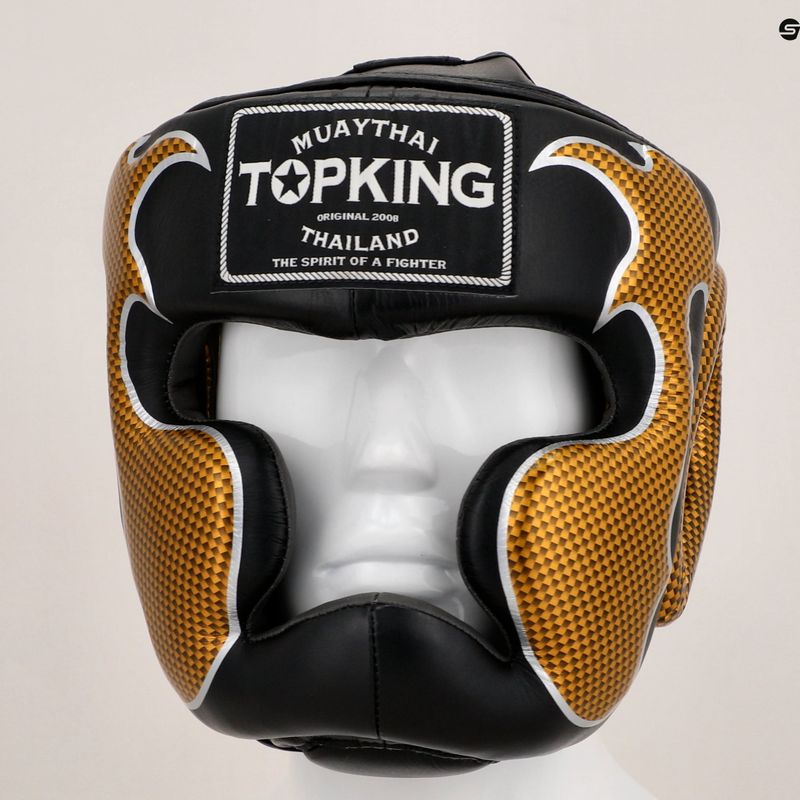 Боксова каска Top King Empower  black/gold 8
