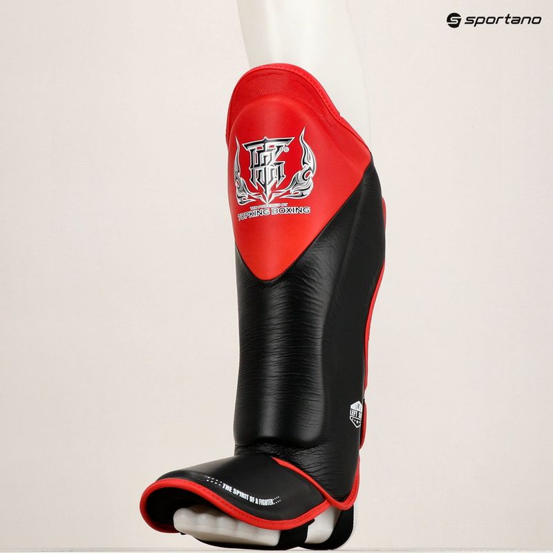 Протектори за подбедрици и стъпала Top King Shin Guards Blend black/red 8
