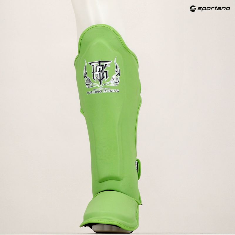 Протектори за подбедрици и стъпала Top King Pro Semi Leather green 6
