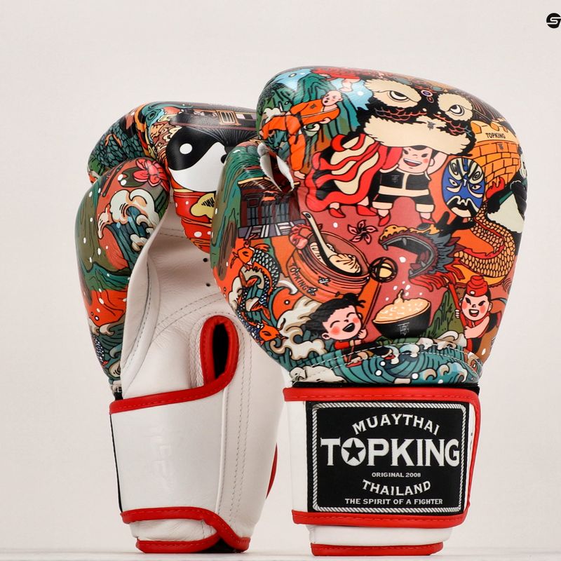 Боксови ръкавици Top King Boxing Culture white/red TKBGCT-1C1 7