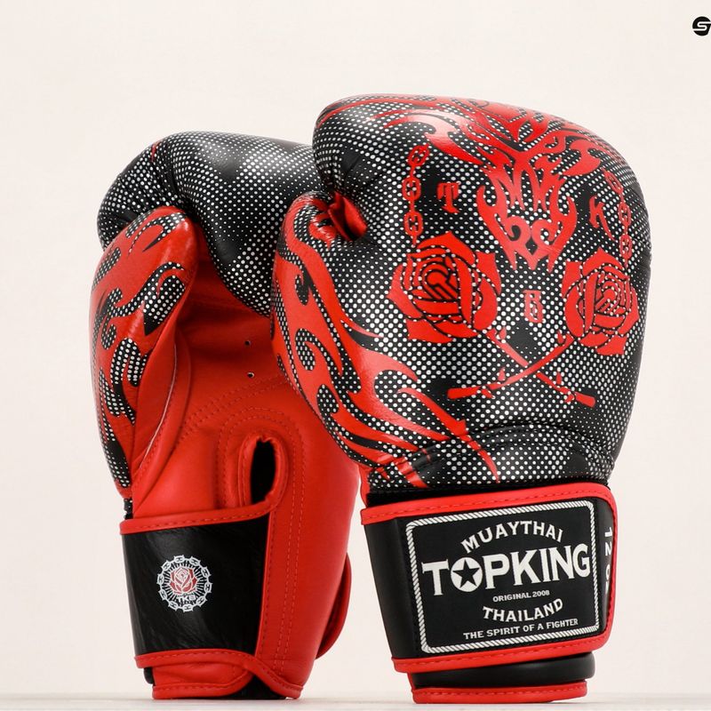 Боксови ръкавици Top King Boxing Dragon red/black 6
