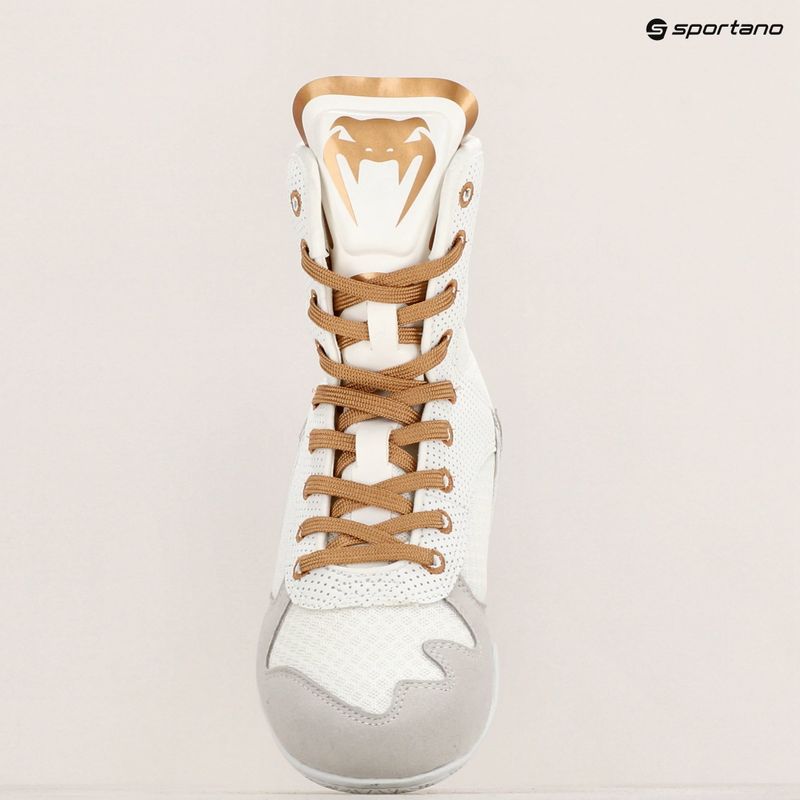 Боксьорски обувки Venum Elite Boxing white/gold 20