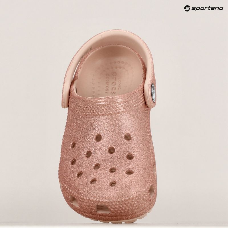 Детски джапанки Crocs Classic Glitter Clog Toddler quartz glitter 16