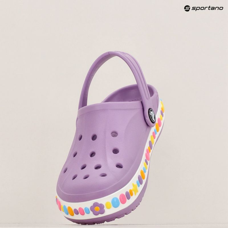 Детски джапанки Crocs Bayaband Charm Band Clogs orchid 16