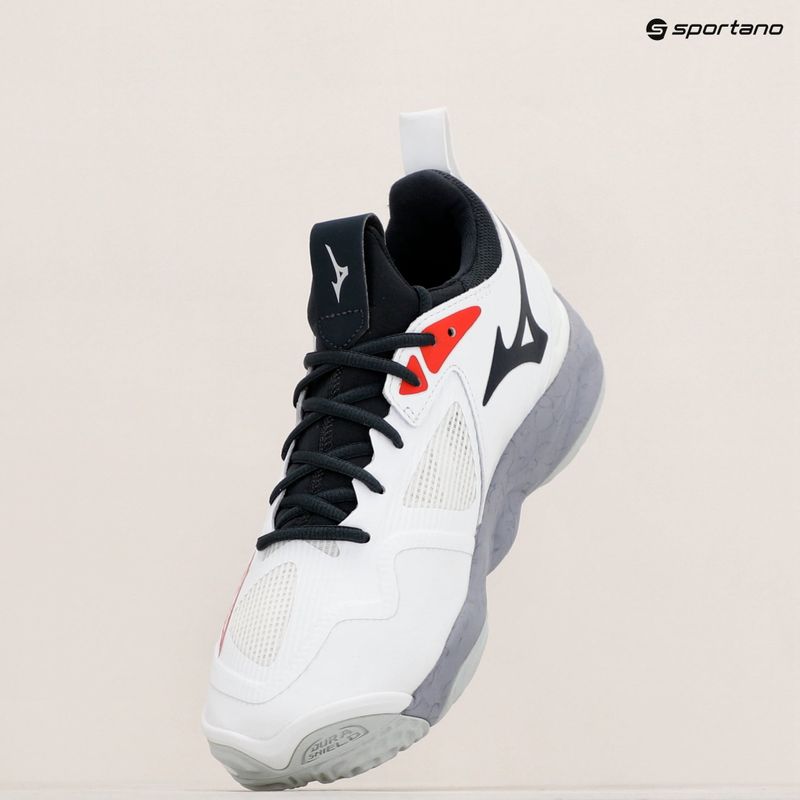 Мъжки обувки за волейбол Mizuno Wave Momentum 3 white/salsa/black 9