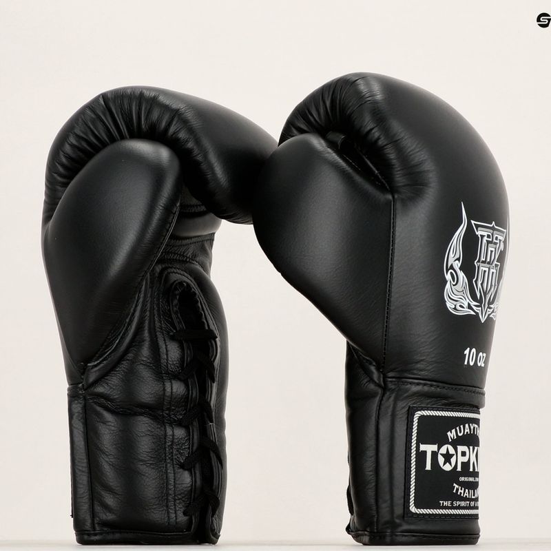 Топ King Muay Thai Pro черни боксови ръкавици 7