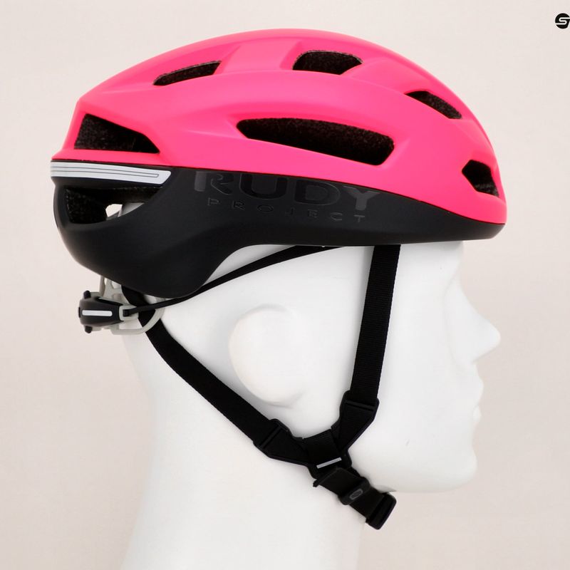 Велосипедна каска Rudy Project Skudo pink fluo/black matte 9