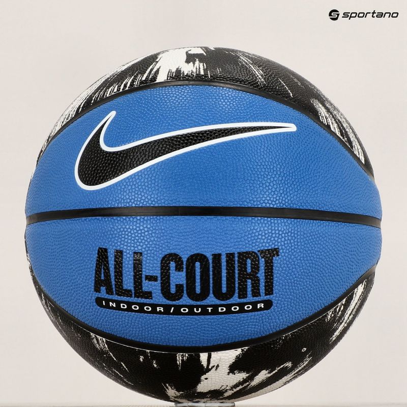 Баскетболна топка Nike Everyday All Court 8P Graphic Deflated star blue/ black/ white/ black размер 7 5