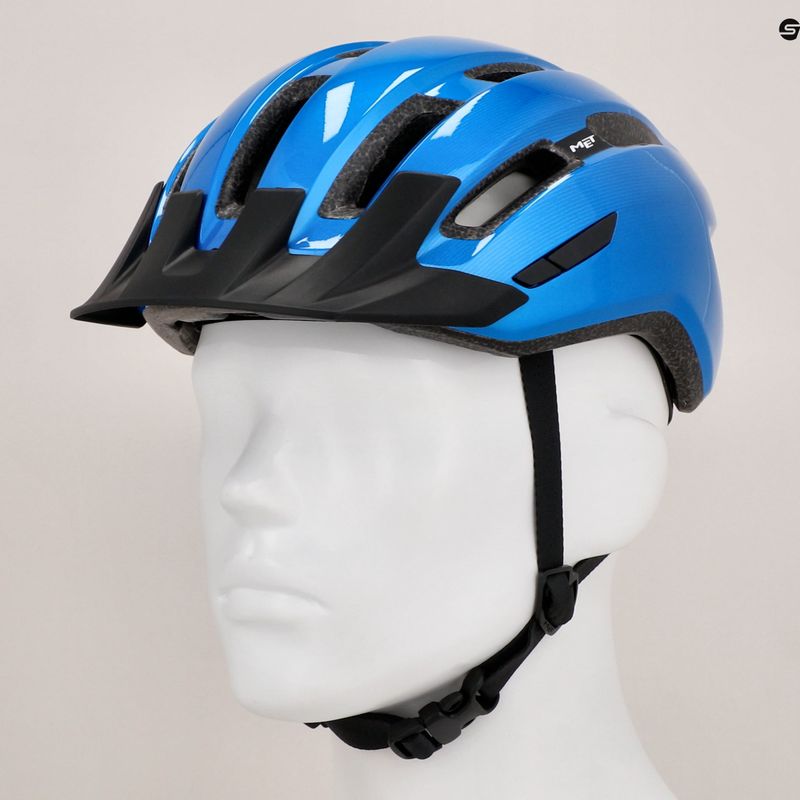 Велосипедна каска MET Downtown blue glossy 8