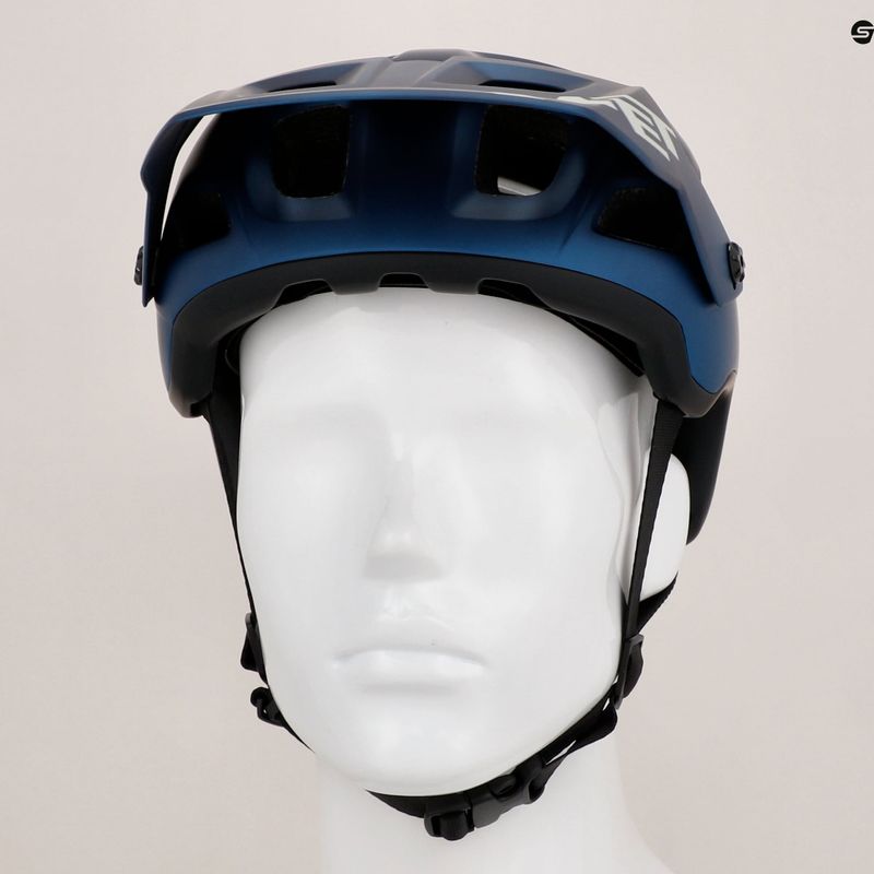 Велосипедна каска MET Terranova teal blue/black metalic matt 9