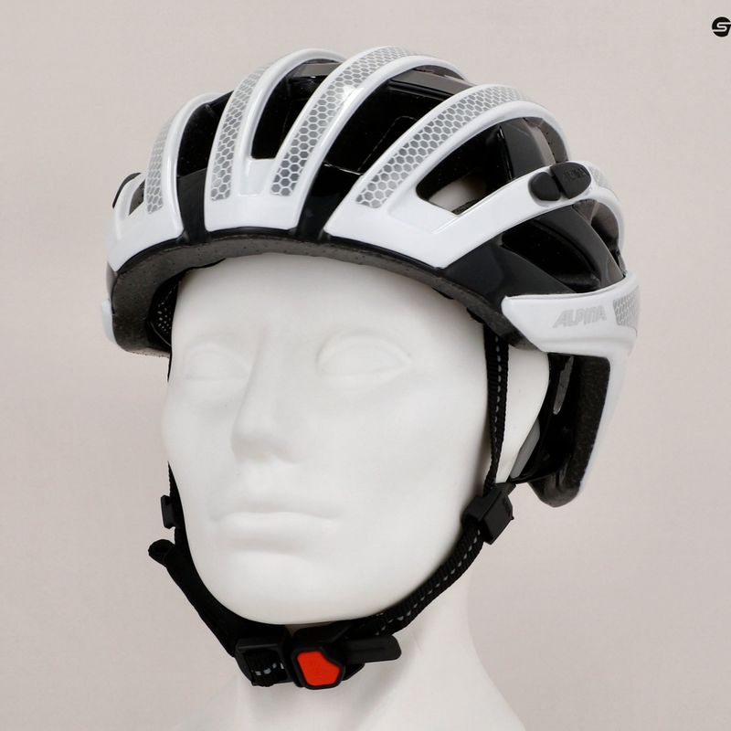 Каска за велосипед Alpina Ravel Reflective бял гланц 9