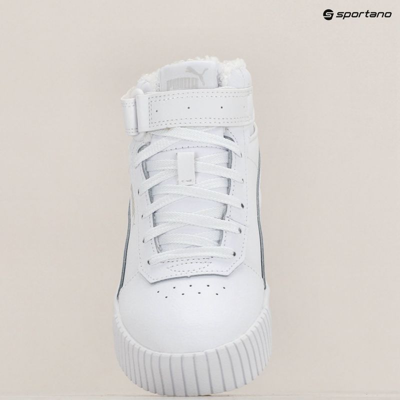 Детски обувки Puma Carina 2.0 Mid Fur puma white/sedate gray 9