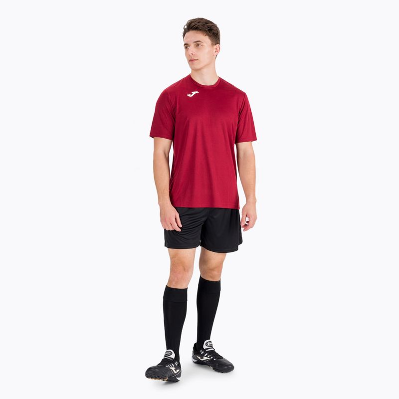 Футболна фланелка Joma Combi SS в цвят бордо 100052 2