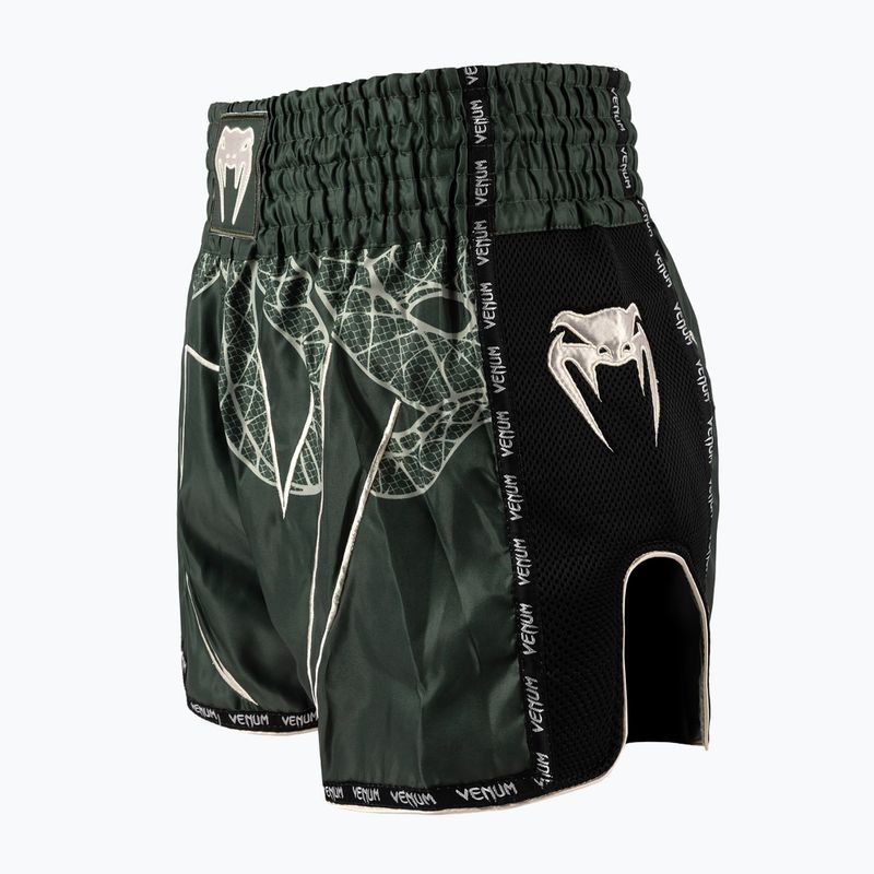 Мъжки шорти за тренировка Venum Serpenti Muay Thai khaki/bronze/ivory 3