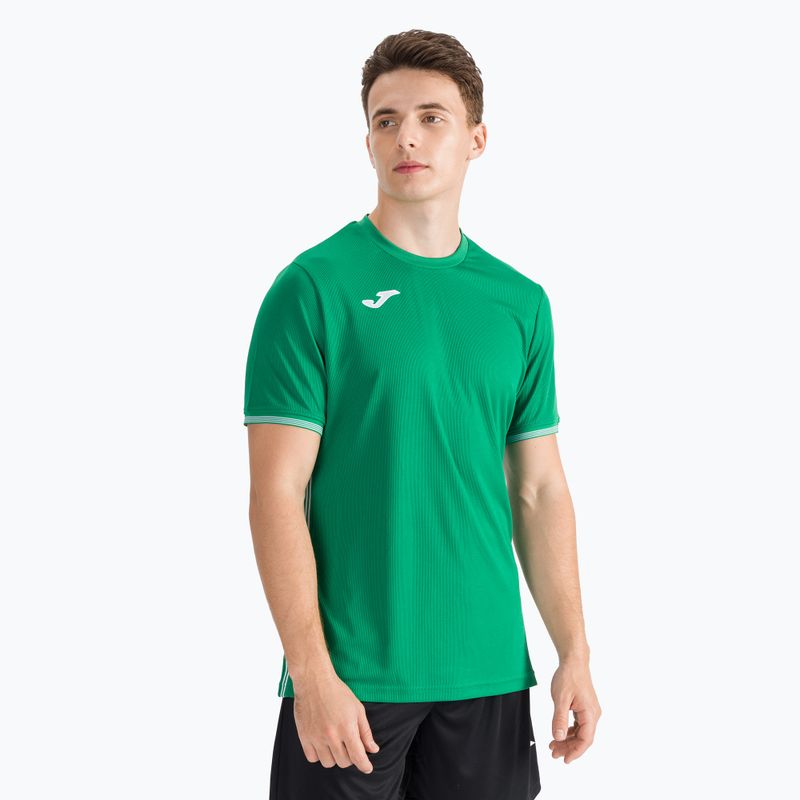 Мъжка футболна фланелка Joma Compus III Green 101587.450