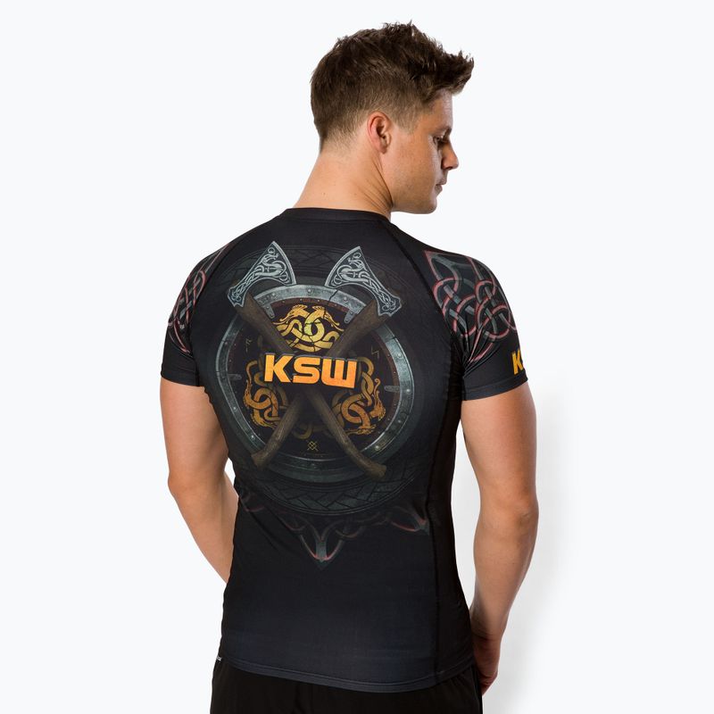 Мъжки KSW Mad Viking Rashguard черен 3